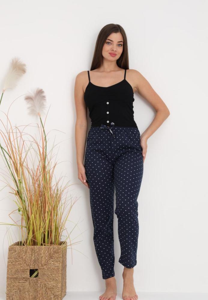Pantaloni de Pijama Dama ,Culoare Bleumarin ,Engros